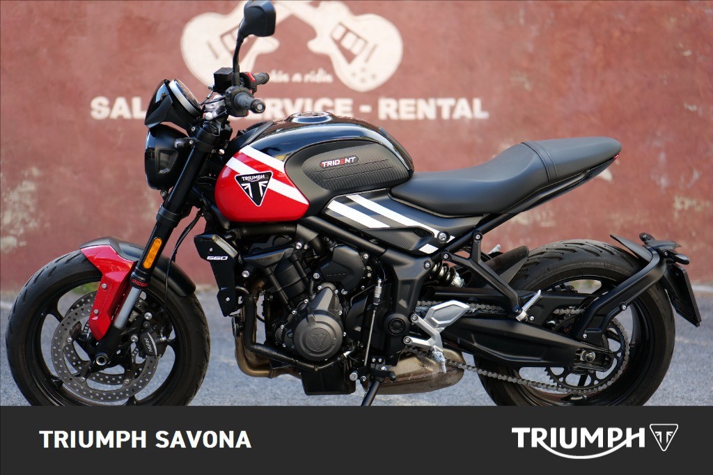 TRIUMPH Trident 660 Diablo Red / Sapphire Black Abs